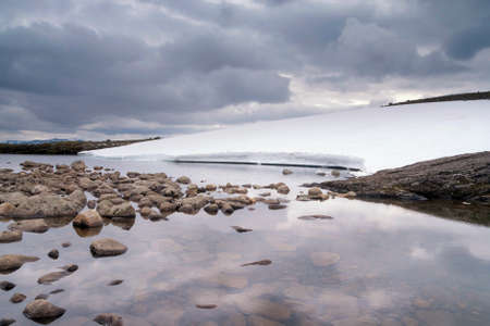 Lake on the Aurlandsfjelletの写真素材