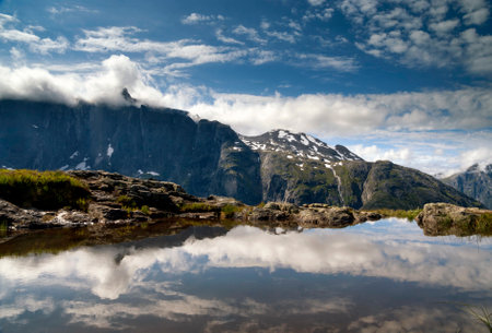 View from Litlefjelletの写真素材