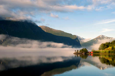 View over Romsdalsfjordenの写真素材