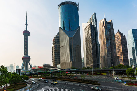 Shanghai sceneryのeditorial素材