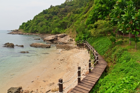 Beautiful tropical beach in National Park Rayong ,Thailand の写真素材