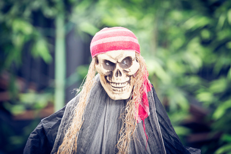 Ghost decorations for Halloweenの写真素材