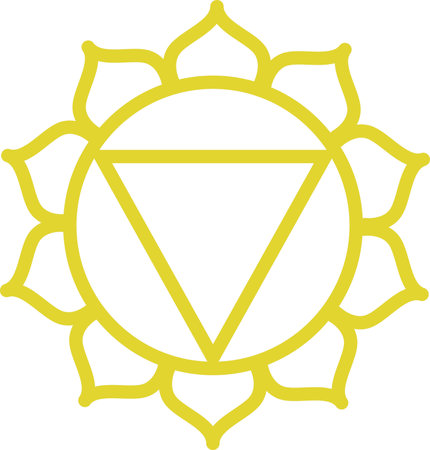 Solar Plexus Chakra Manipuraのイラスト素材