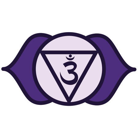 Third Eye Chakra Ajnaのイラスト素材