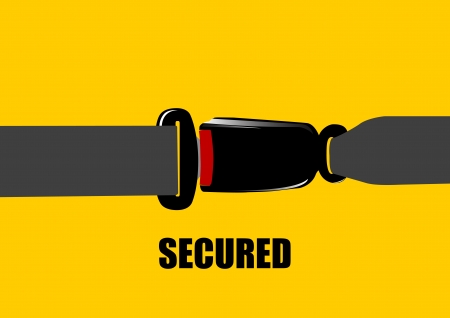 A Vector illustration of seat belt buckleのイラスト素材