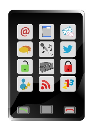Stock illustration of Social Media smartphoneのイラスト素材