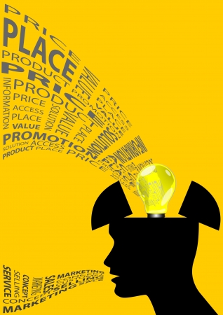 Stock illustration of Marketing thinker 2のイラスト素材
