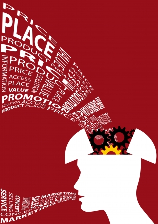 Stock illustration of Marketing thinker 1のイラスト素材