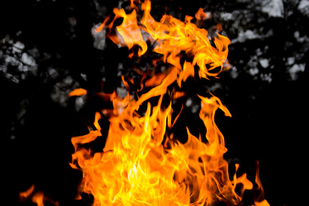 Do you see a dragon on right side of the fire?の写真素材