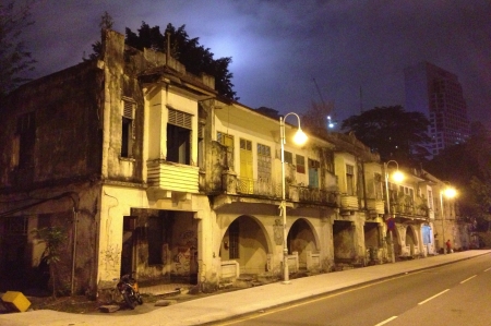 The older part of KL. Shophouses with character. の素材