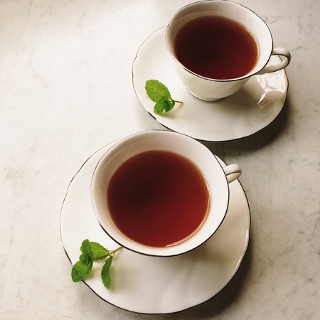 What's more refreshing than mint tea to zest up your morning?の素材