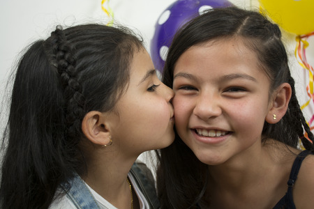 Smiling children friends.の写真素材