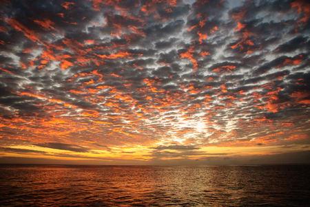 Spectacular Sunset in the Galapagosの写真素材