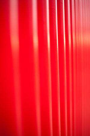 abstract metalic red background with stripes
