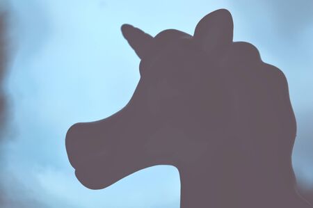Unicorn In Silhouetteの写真素材
