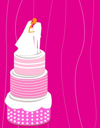 wedding cakeのイラスト素材