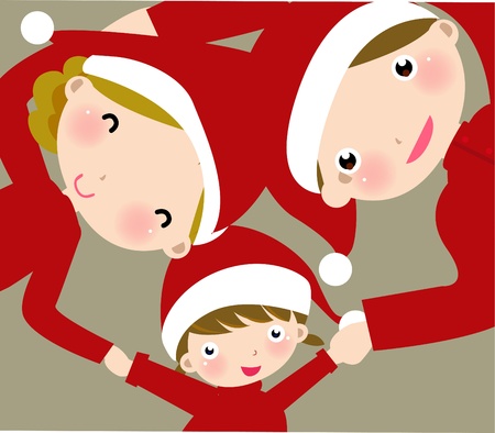 happy family のイラスト素材