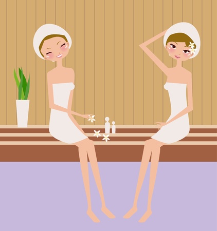 spa women のイラスト素材