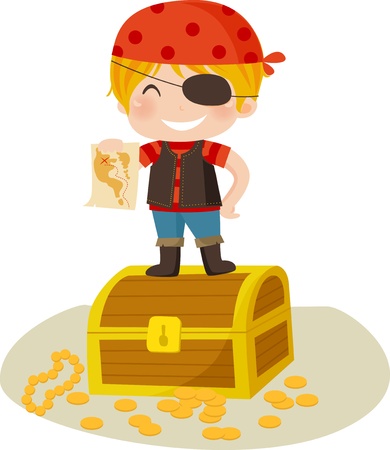 Boy Pirate - Vector のイラスト素材