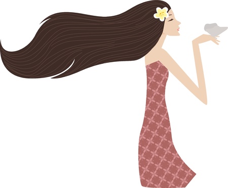 pretty girlのイラスト素材