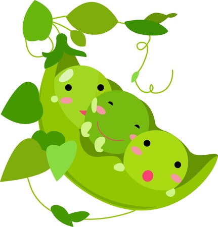 Pods of Peas Friends のイラスト素材