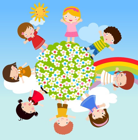 kids のイラスト素材