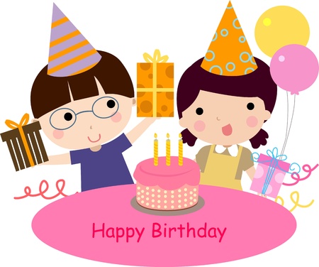 Birthday celebration のイラスト素材