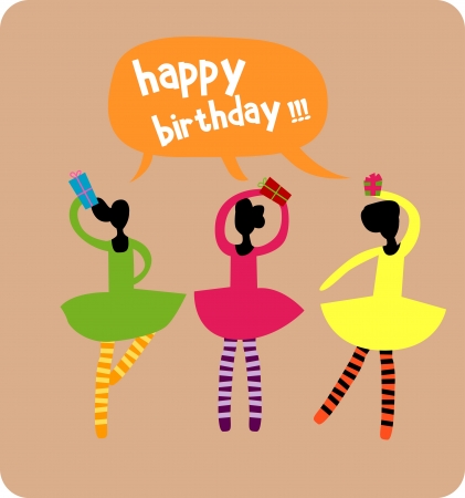 birthday card のイラスト素材