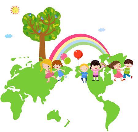 Group of children.のイラスト素材