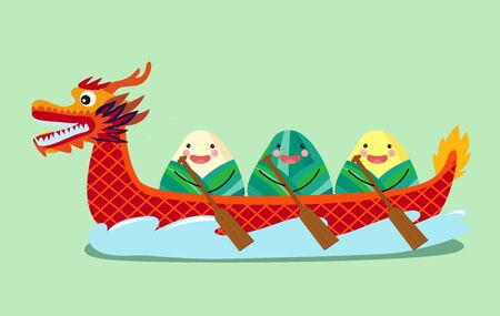 Dragon boat festivalのイラスト素材