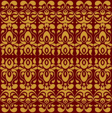 Luxurious golden grid seamless backgroundのイラスト素材