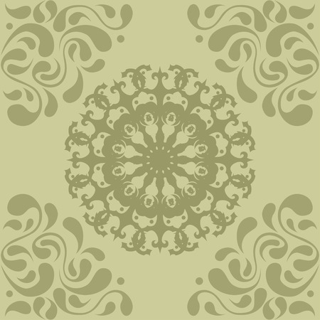 Beautiful seamless pattern with oriental elementsのイラスト素材