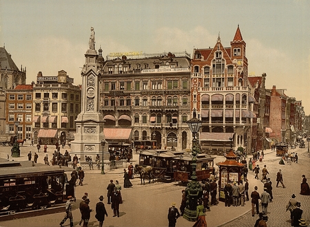 Amsterdam Dam,Netherlandsのeditorial素材