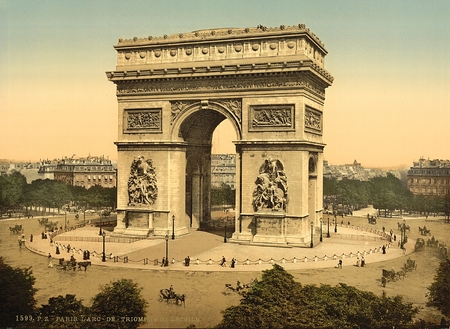 Arc de triomphe,Paris, Franceのeditorial素材