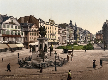 Goethe Monument, Frankfort on Mainのeditorial素材