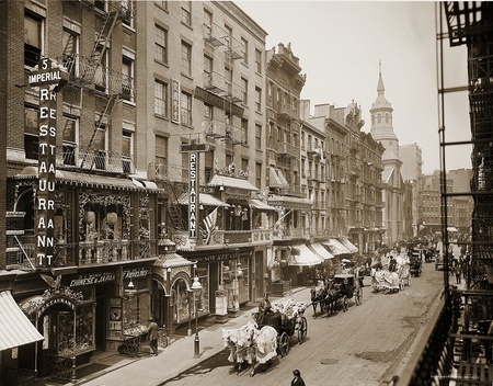 Mott Street, New York, N.Y.のeditorial素材