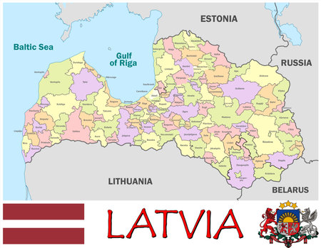 administrative divisionsのイラスト素材