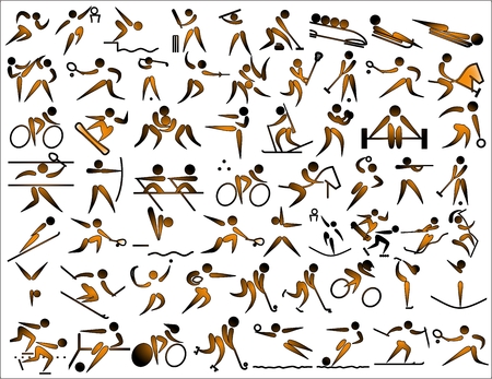 Pictogram sports icons symbols actionのイラスト素材