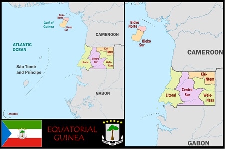 Equatorial Guinea administrative divisionsの写真素材