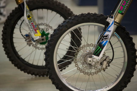 GRANADA, SPAIN - JANUARY 21  FMX show during the  Freestyle Championship of Spain , JANUARY 21,...