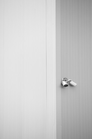 Security Camera in a Modern Buildingの写真素材
