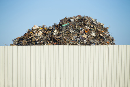 Scrap in recycling centerの写真素材
