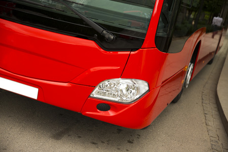 New modern city busの写真素材