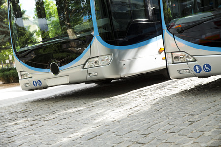 New modern city busの写真素材