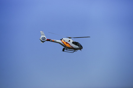2011 in Granada, GRANADA, spain, SPAIN - JUNE 19: Aerobatic Spanish patrol (Eagle Patrol) perform at an airshow (Open day of the airbase Armilla) on June 19のeditorial素材