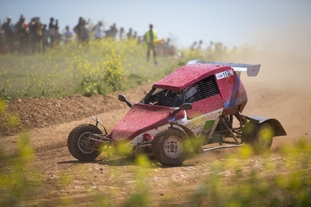 GRANADA, SPAIN - MARCH 29: II Autocross championship "El Chaparral", March 29, 2015 Granada, Spain.のeditorial素材