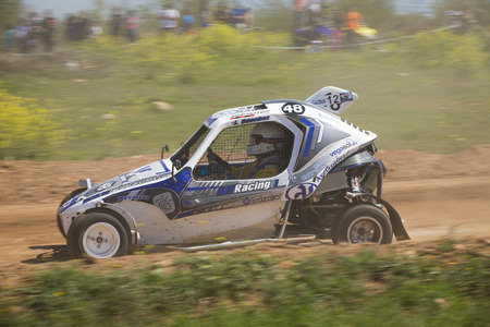 GRANADA, SPAIN - MARCH 29: II Autocross championship "El Chaparral", March 29, 2015 Granada, Spain.のeditorial素材