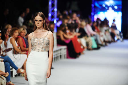 marbella fashion show celebrities on fireのeditorial素材