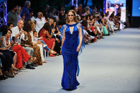 marbella fashion show celebrities on fireのeditorial素材