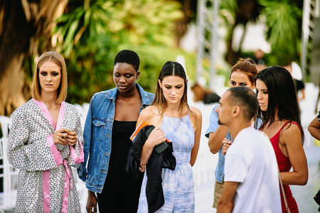 marbella fashion show celebrities on fireのeditorial素材